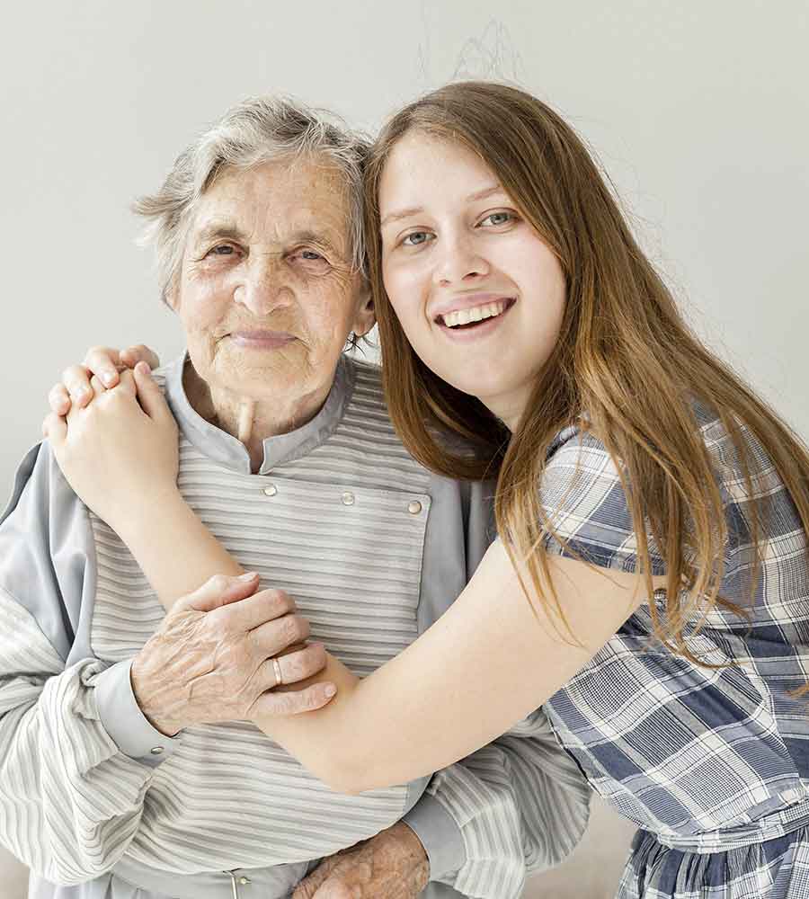 Grand-mère et petite-fille